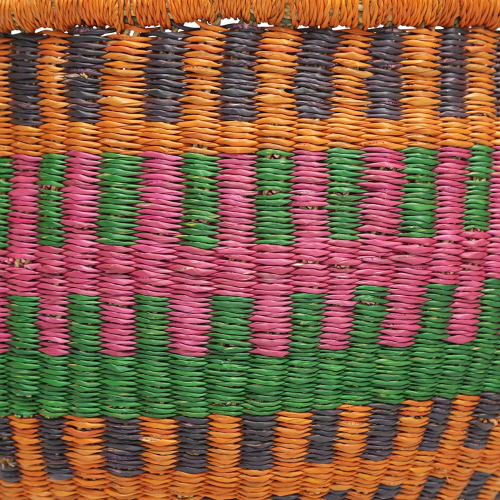 Afrikanische Korbtasche, robuste Tasche aus Steppengras (D:38)