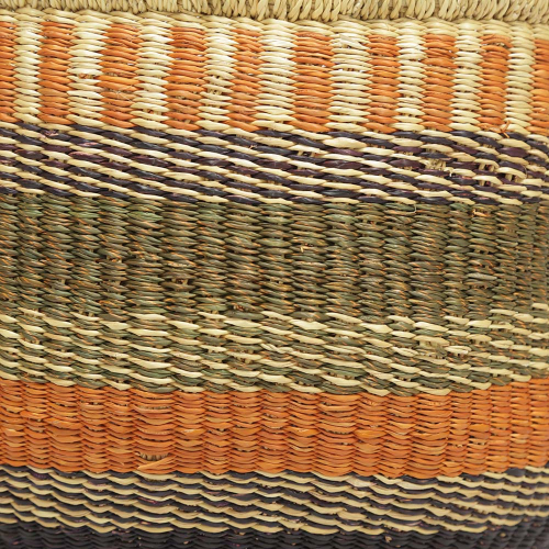 Afrikanische Korbtasche, robuste Tasche aus Steppengras (D:38)