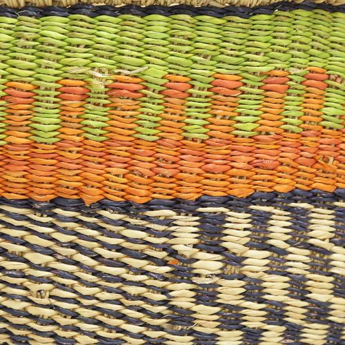 Afrikanische Korbtasche, robuste Tasche aus Steppengras (D:38)