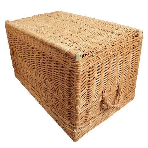Korbtruhe aus Weide ungefüttert, Korb Truhe (70x43x39) Korbtruhe aus Weide ungefüttert, Korb Truhe (70x43x39)
