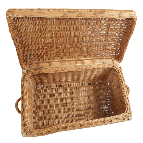 Korbtruhe aus Weide ungefüttert, Korb Truhe (70x43x39) Korbtruhe aus Weide ungefüttert, Korb Truhe (70x43x39)