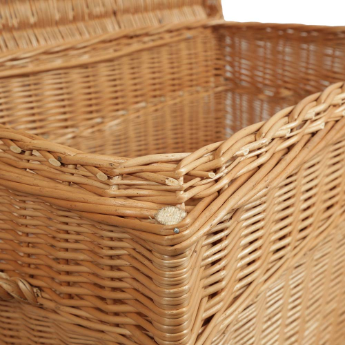 Korbtruhe aus Weide ungefüttert, Korb Truhe (80x49x47)