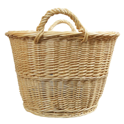 Wäschekorb aus Weide, Korb für Wäsche deutsche Fertigung (80x53x32/40cm)
