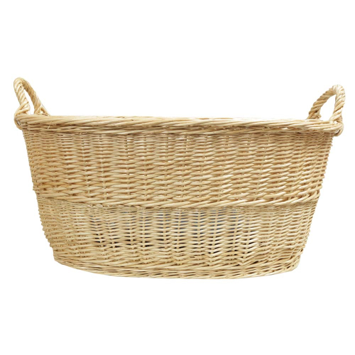 Wäschekorb aus Weide, Korb für Wäsche deutsche Fertigung (70x49x28/34cm)