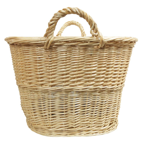 Wäschekorb aus Weide, Korb für Wäsche deutsche Fertigung (70x49x28/34cm)