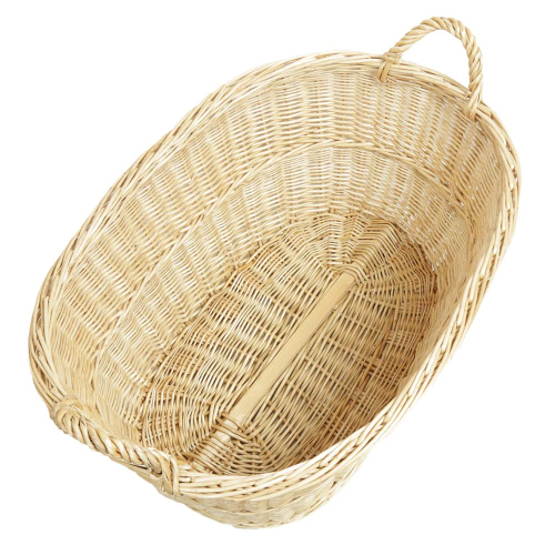 Wäschekorb aus Weide, Korb für Wäsche deutsche Fertigung (70x49x28/34cm)