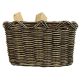 Holzkorb Korb Tragekorb aus Rohr gefüttert (57x47x35)