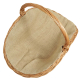 Holzkorb Korb Tragekorb aus gesottener Weide (70x38x11/42)