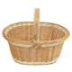 Einkaufskorb Handkorb Bäckerkorb Weide Korb ungefüttert (53x40x24/40)