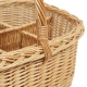 Flaschenkorb Korb für 6 Flaschen aus Weide (40x32x19/36)