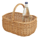 Einkaufskorb Kleiner Handkorb Weide Korb ungefüttert (35x26x15/29)