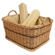 Holzkorb Korb Tragekorb aus gesottener Weide (58x48x30/37)