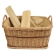 Holzkorb Korb Tragekorb aus gesottener Weide (58x48x30/37)