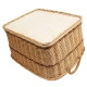Holzkorb Korb Tragekorb aus gesottener Weide (58x48x30/37)