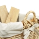 Holzkorb Korb Tragekorb aus Rohr gefüttert (57x41x30/38)