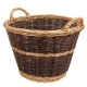 Holzkorb, Tragekorb, Pflanzkorb, Gartenkorb, Korb ungefüttert (D:45cm)