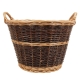 Holzkorb, Tragekorb, Pflanzkorb, Gartenkorb, Korb ungefüttert (D:45cm)