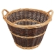 Holzkorb, Tragekorb, Pflanzkorb, Gartenkorb, Korb ungefüttert (D:45cm)