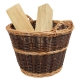 Holzkorb, Tragekorb, Pflanzkorb, Gartenkorb, Korb ungefüttert (D:45cm)
