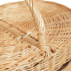 Einkaufskorb Handkorb Weide Korb mit Klappdeckel (41x28x25/40)