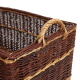 Holzkorb Weidenkorb Tragekorb handgeflochten aus Weide (62x43x39)