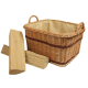 Holzkorb Korb Tragekorb aus gesottener Weide (53x45x29/35)