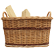 Holzkorb Korb Tragekorb aus gesottener Weide (53x45x29/35)