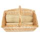 Einkaufskorb Holzkorb Korb Tragekorb aus gesottener Weide (50x30x20/38)