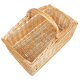 Einkaufskorb Holzkorb Korb Tragekorb aus gesottener Weide (50x30x20/38)