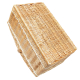 Einkaufskorb Holzkorb Korb Tragekorb aus gesottener Weide (50x30x20/38)