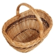 Einkaufskorb Handkorb Weide Korb ungefüttert (46x35x22x/40)
