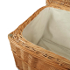 Korbtruhe aus Weide gefüttert, Korb Truhe (90x52x49)