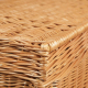 Korbtruhe aus Weide gefüttert, Korb Truhe (90x52x49)