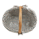 Einkaufskorb Handkorb Weide Korb gefüttert (52x38x25/40)
