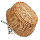 Einkaufskorb Handkorb Weide Korb gefüttert (52x38x25/40)