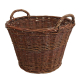 Erntekorb, Holzkorb, Tragekorb, Gartenkorb, Weide Korb (D:50cm)