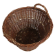 Erntekorb, Holzkorb, Tragekorb, Gartenkorb, Weide Korb (D:50cm)