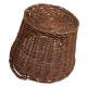 Erntekorb, Holzkorb, Tragekorb, Gartenkorb, Weide Korb (D:50cm)