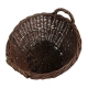 Erntekorb, Holzkorb, Tragekorb, Gartenkorb, Weide Korb (D:40cm)