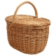 Einkaufskorb Handkorb Weide Korb mit Klappdeckel (42x29x25/42)