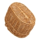 Einkaufskorb Handkorb Weide Korb mit Klappdeckel (42x29x25/42)