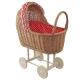 Puppenwagen Klassisch aus Weide Spielzeug Wagen Puppen