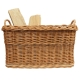 Holzkorb Kaminholzkorb Tragekorb Korb für Holz aus Weide (59x48x30/37)
