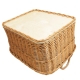 Holzkorb Kaminholzkorb Tragekorb Korb für Holz aus Weide (59x48x30/37)