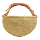 Afrikanische Korbtasche, robuste Tasche aus Steppengras (D:38)