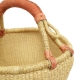 Afrikanische Korbtasche, robuste Tasche aus Steppengras (D:38)
