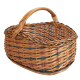 Einkaufskorb Handkorb Weide Korb ungefüttert (46x38x21/35)