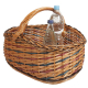 Einkaufskorb Handkorb Weide Korb ungefüttert (46x38x21/35)