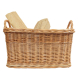 Holzkorb Kaminholzkorb Tragekorb Korb für Holz aus Weide (52x42x26/33)