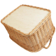 Holzkorb Kaminholzkorb Tragekorb Korb für Holz aus Weide (52x42x26/33)